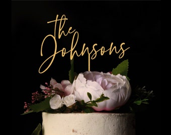 Wedding Cake Topper, Cake Toppers for Wedding, Cake Topper Gold Wedding Topper, Wedding Gifts Mr. & Mrs. Wedding Cake Topper Gift for Couple
