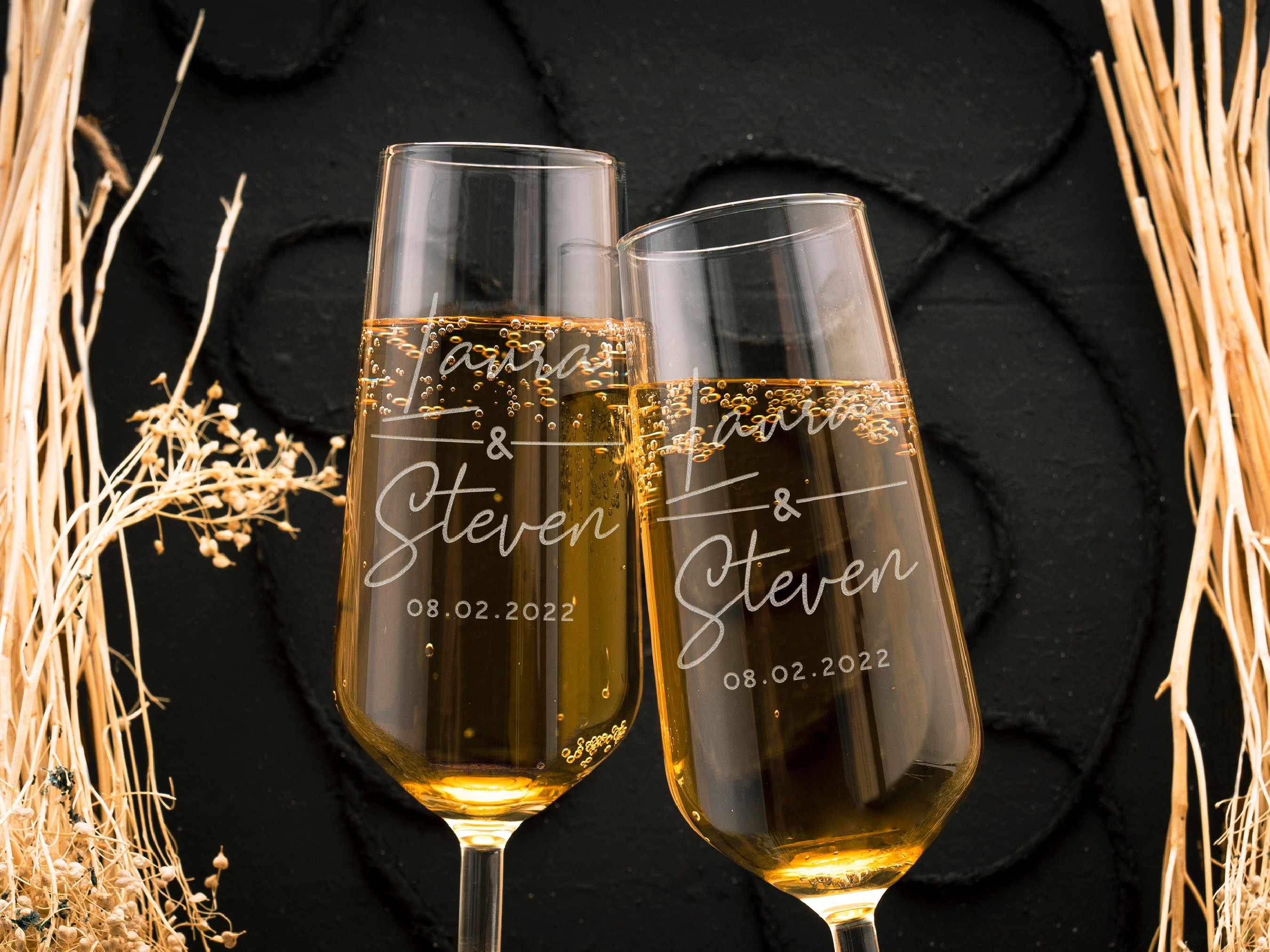 Wedding Flutes - Etsy