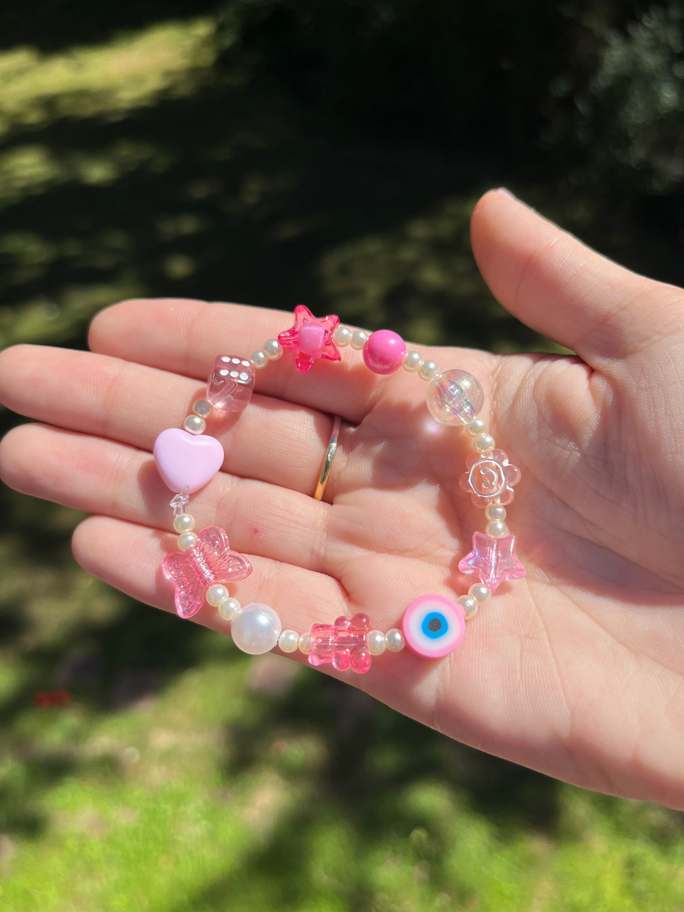 Y2K Bracelets, 6 Different Styles With Pearl Spacer Beads - Etsy
