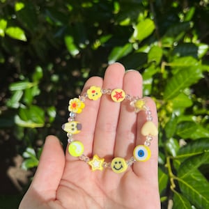 Y2K Bracelets, 5 Different Styles with Iridescent Spacer Beads
