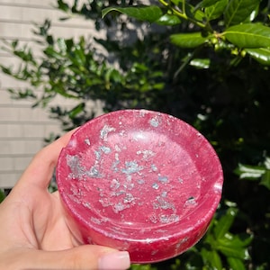 Silver & Pink Ashtray