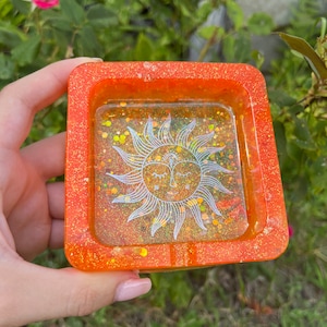 Resin Sunset Ashtray