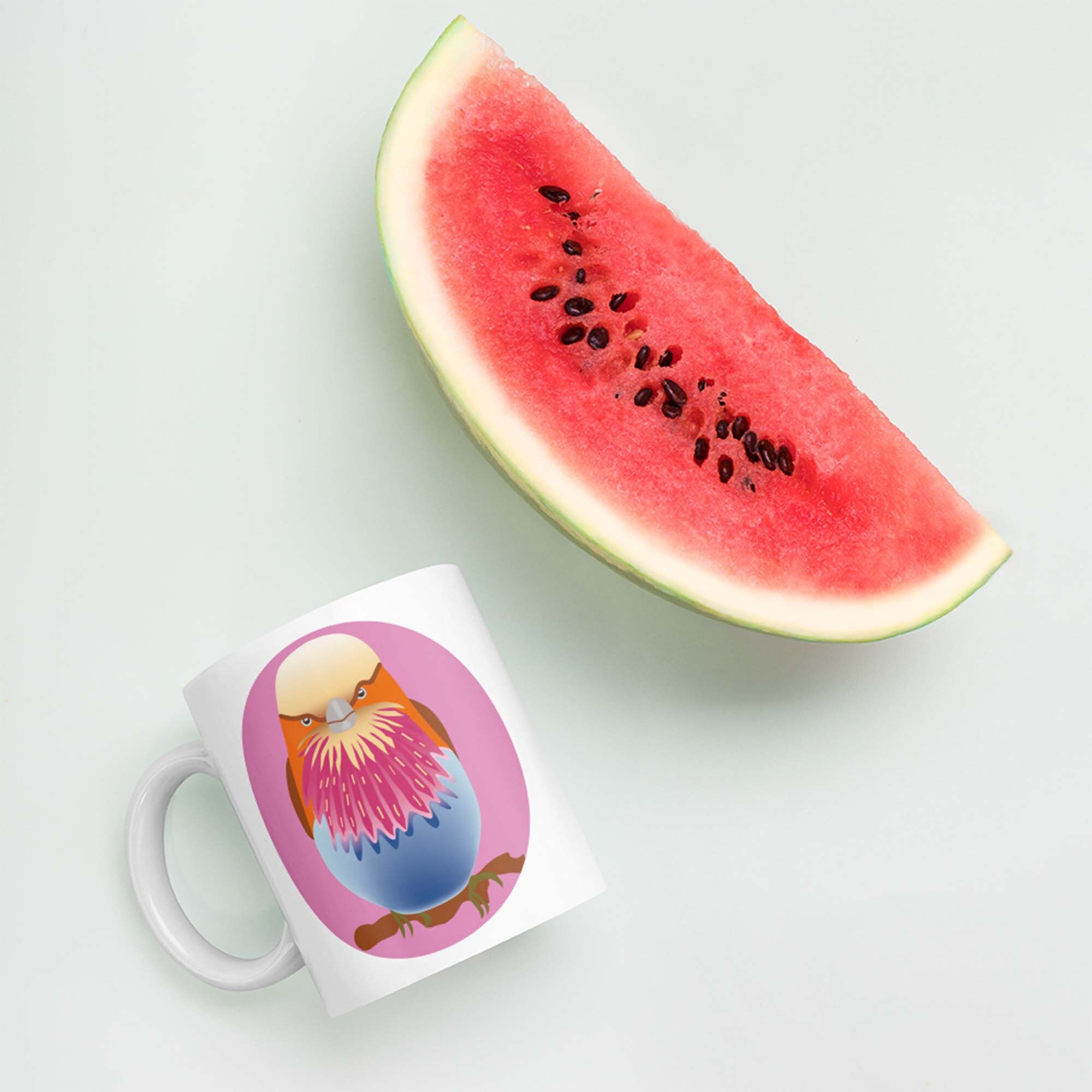 Mug Coloré Oiseau Pour Cadeau Original, Tasse Thé Café 325Ml Céramique Famille Nombreuse, Cadeau Per