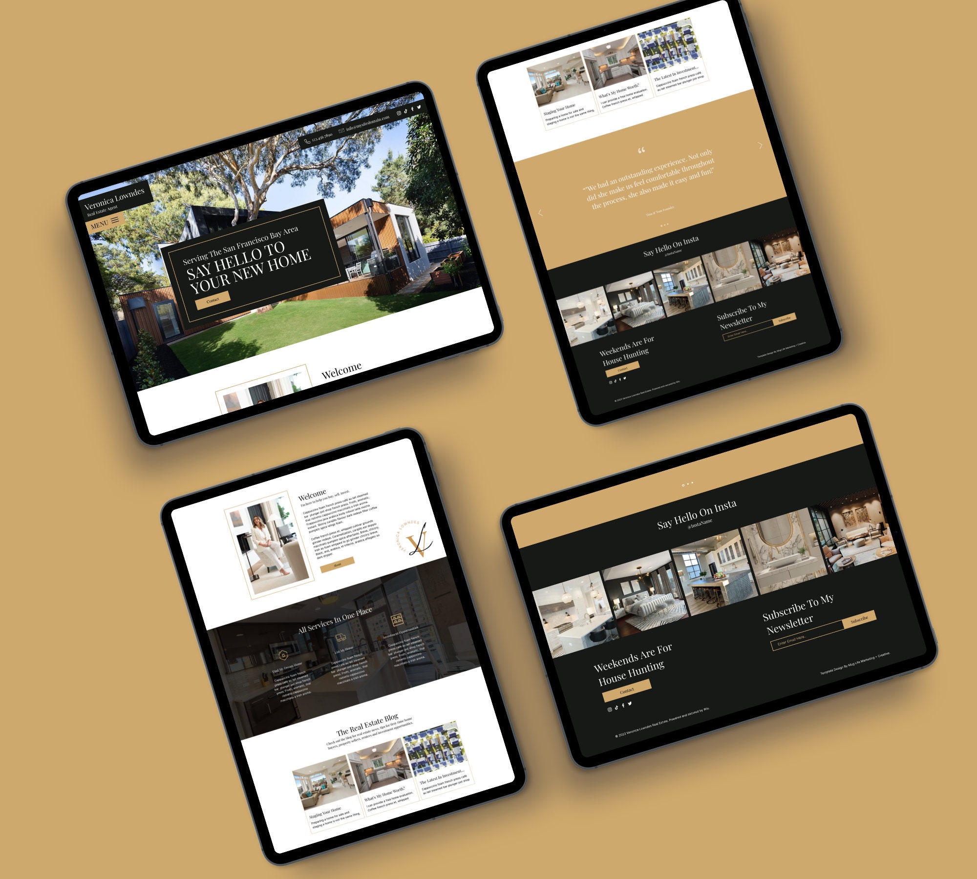 Wix site Template Real Estate Veronica Real Estate Wix site
