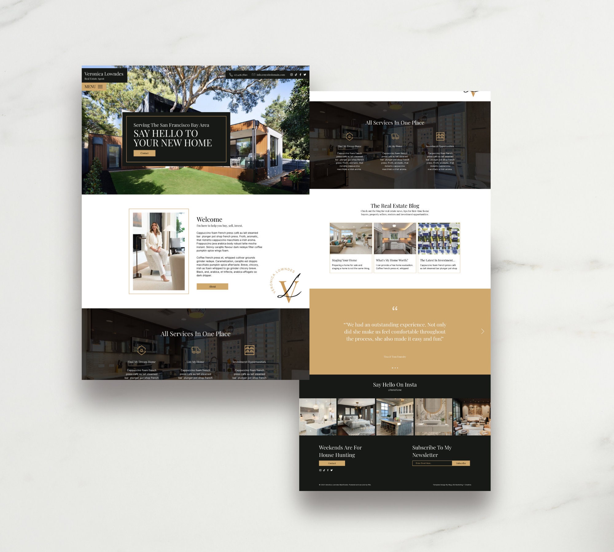 Wix Website Template Real Estate Veronica Real Estate Wix Website