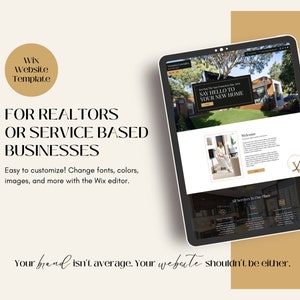 Wix Website Template Real Estate - Veronica Real Estate Wix Website - Luxury Real Estate Agent Website - Realtor Website Template