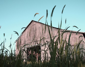 Rustic Barn Photograph, DIGITAL DOWNLOAD, Kentucky Barn Picture