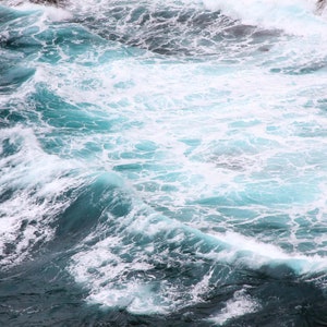 Ocean Waves Photograph, DIGITAL DOWNLOAD, Kauai Hawaii Picture