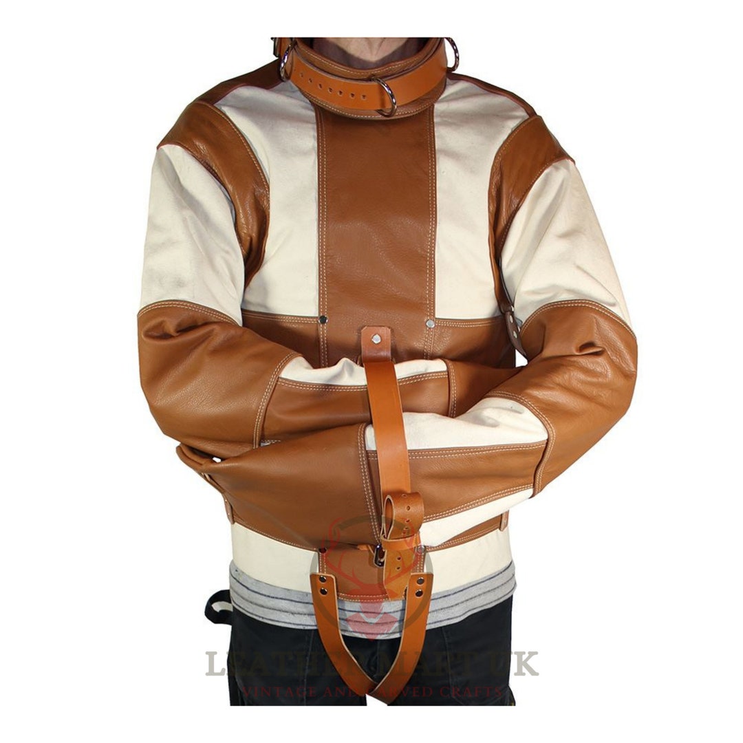 100 Genuine Leather Exclusive Restraint Strait Jacket BDSM Etsy