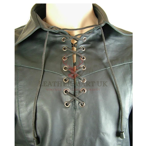 Custom Handmade Leather Laces Closure 