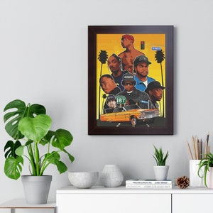 West Coast, Framed Vertical Poster, Home & Living, Wall Decor, Hip Hop