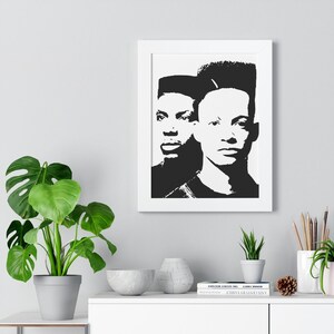 Kid &#39;N Play, Framed Vertical Poster, 90s Gift, Home & Living, Wall Decor
