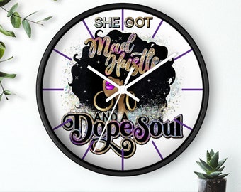 Dope Soul, Wall Clock, Wall Hangings, Home & Living, Home Decor