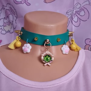 Inazuma Kirara inspired dendro choker vision glow cosplay prop
