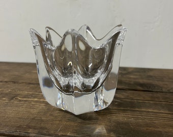 Orrefors Crystal Belle Tulip Bowl - Swedish Art Glass Vase