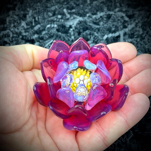 Blown Glass Flowers Etsy