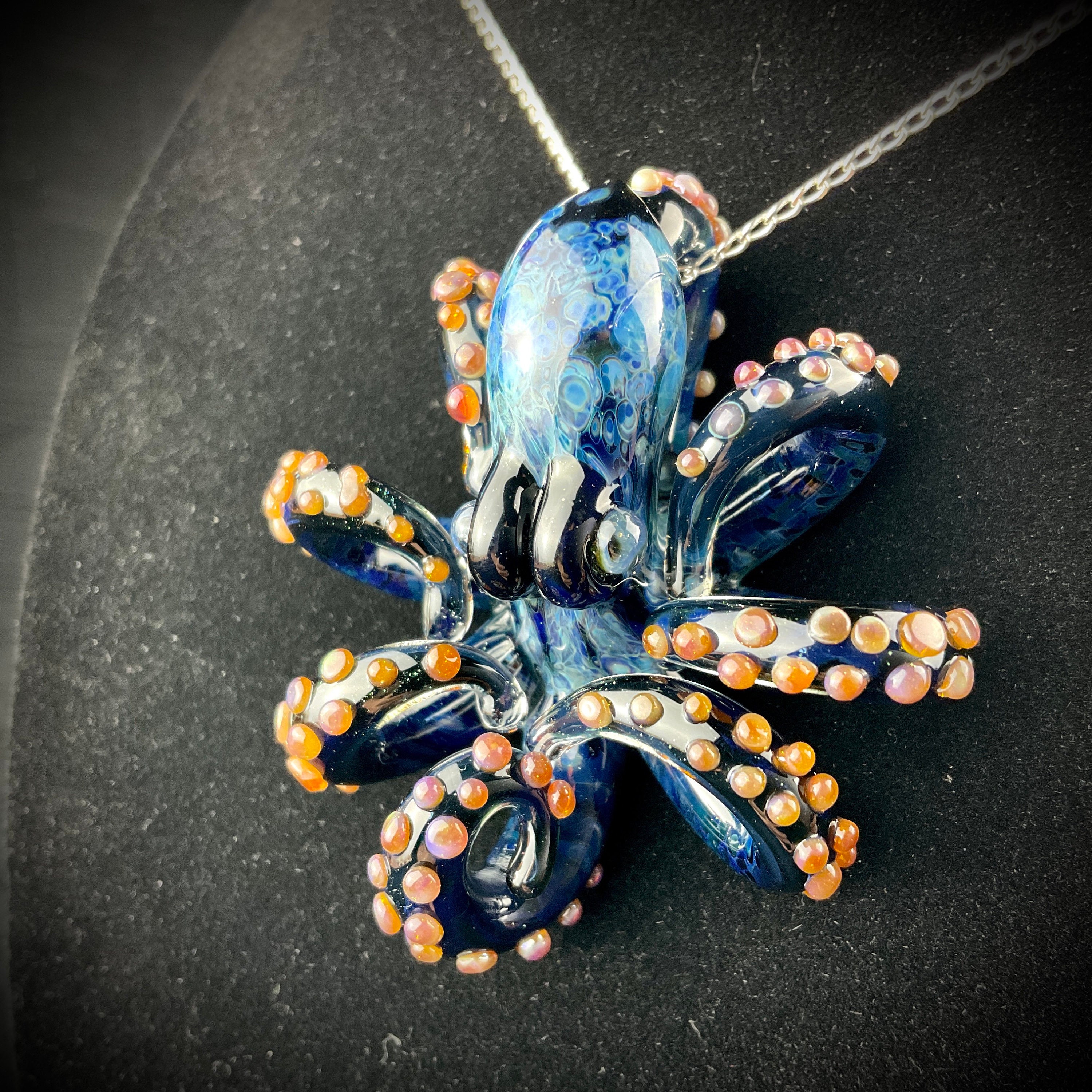 Octopus Necklace | Kraken | Blown Glass | Sea Glass Jewelry Octopus Necklace | Kraken | Blown Glass | Sea Glass Jewelry