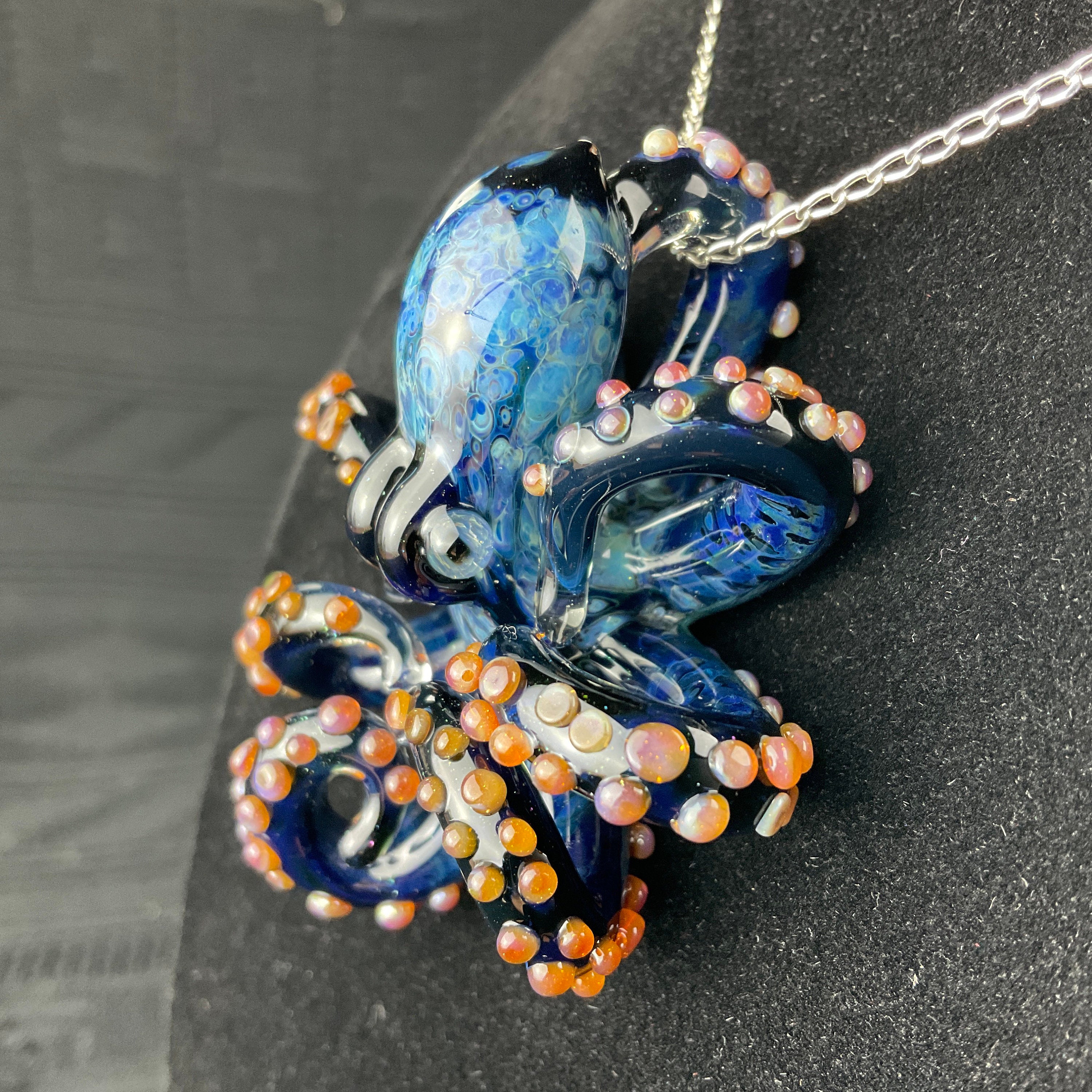 Octopus Necklace | Kraken | Blown Glass | Sea Glass Jewelry
