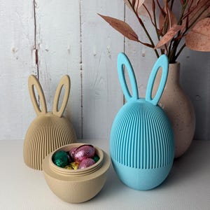 Bunny Ears Egg Container – Easter Storage Box –  Modern Spring Home Décor