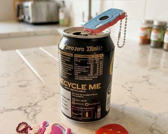Can Opener Nail Saver - Reusable Soda Opener - Colourful Fizzy Drink Opener - Fun Kitchen Gadget - Gift Idea