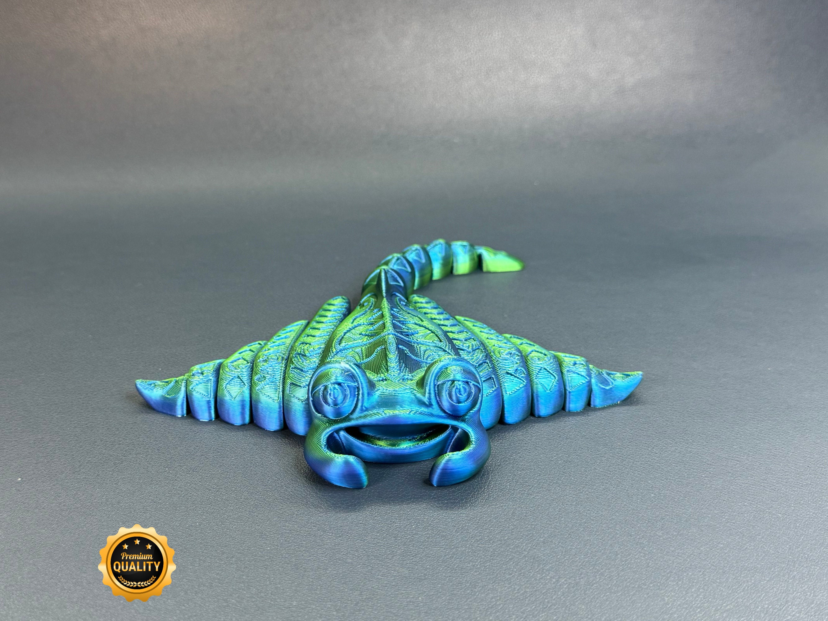 Ray Fidget Toothless Plush 3D Printed Manta Ray Movable Joints Ray Sensory Toy ...