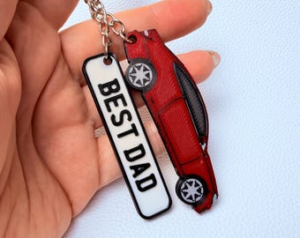 Custom Car Keyring from Your Photo - Unique Driver Gift - Personalised Keychain, Father's Day Gift
