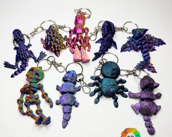 Bag Charms | Keyrings - 15 designs - 20 colours