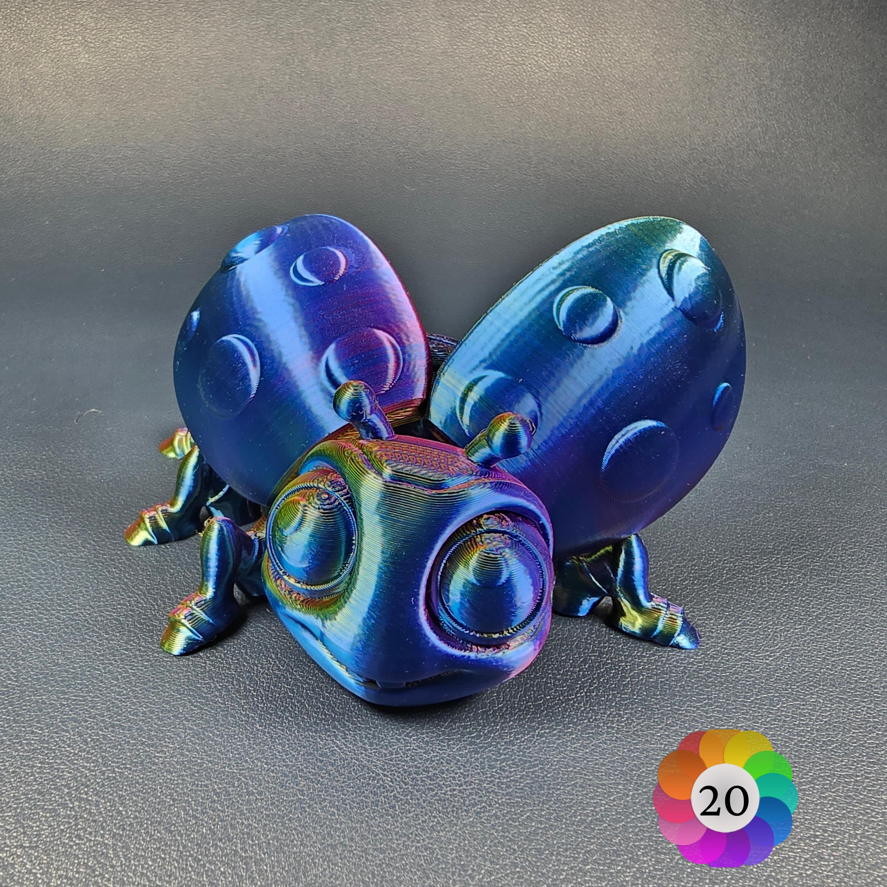 modern petsモダンペッツpainter ladybugテントウムシ３色 Articulated Ladybug Fidget Toy: 3D Printed Flexi Desk Pet - Etsy UK