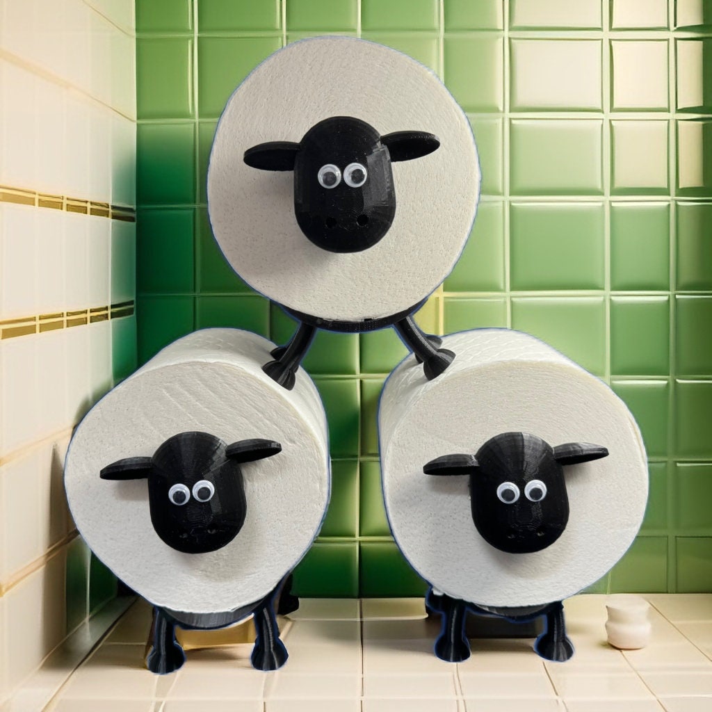 Sheep Kitchen Roll Holder Etsy UK