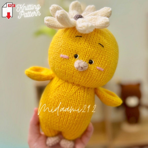 Chicken Knitting Pattern, Knitted Toy Tutorial, Knitted Animal Pattern