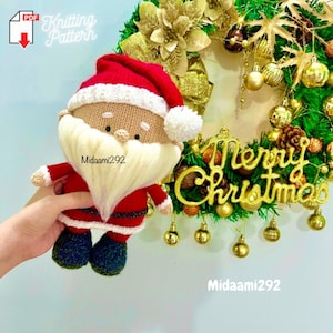 Santa Claus Knitting Pattern, Christmas Knitting Pattern, Christmas Oranament Knitting Pattern
