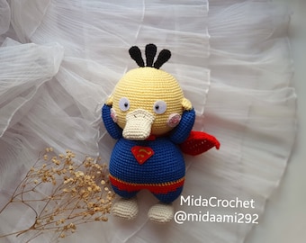 Psyduck Estilo S - Patrón Amigurumi Crochet en Inglés