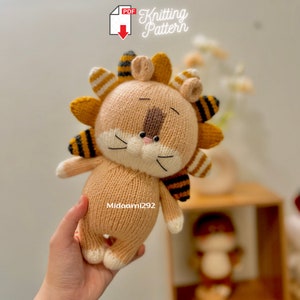 Lion Knitting Pattern: Knitted Toy Tutorial (PDF Pattern) - Etsy