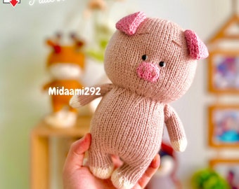 Pig Knitting Pattern, Knitting Toy Tutorial, Knitting Animal Pattern