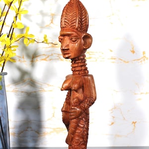 YEMAYA Alboran Muneco Doll Santeria Ifa Osha Palo, Yemòja Statue  Hand-Carved wood -Yoruba Goddess of the Ocean & Motherhood, Yemaya Orisha.