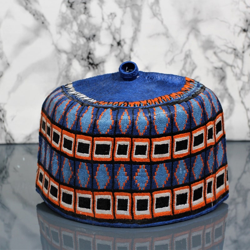 Moslim Gebedshoed Van Echt Geitenleer – Zwarte Kufi/takke – 6 Maten Beschikbaar