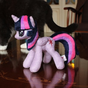 My little pony Twilight Sparkle plush, small pony, customized OC plushie, personalized stuffed animal, handmade commission, gifts for bf