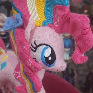 My Little Pony Super Pinkie Pie plysch, liten ponny, anpassad OC plysch, personligt gosedjur, handgjord beställning, presenter till pojkvän