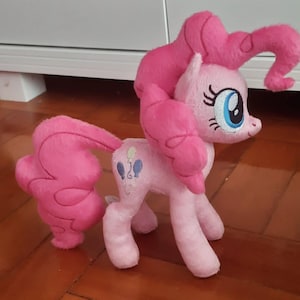 My little pony Pinkie pie plush, small size pony, customized OC plushie, personalized stuffed animal, handmade commission, gifts for bf