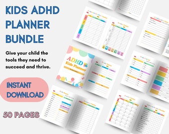 Planificador para niños con TDAH: actividades y herramientas coloridas (PDF)