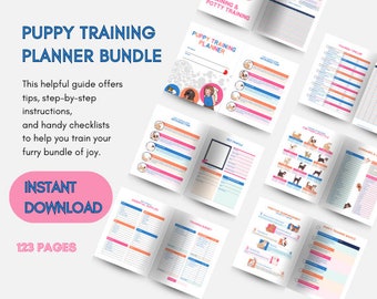 Puppy Training Planner Bundle: Checklist & Tracker (PDF Download)