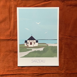 LIQUIDAÇÃO - Sarzeau, pôster de decoração de parede impresso