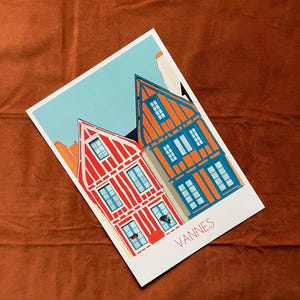 LIQUIDAÇÃO - Vannes, pôster de decoração de parede impresso