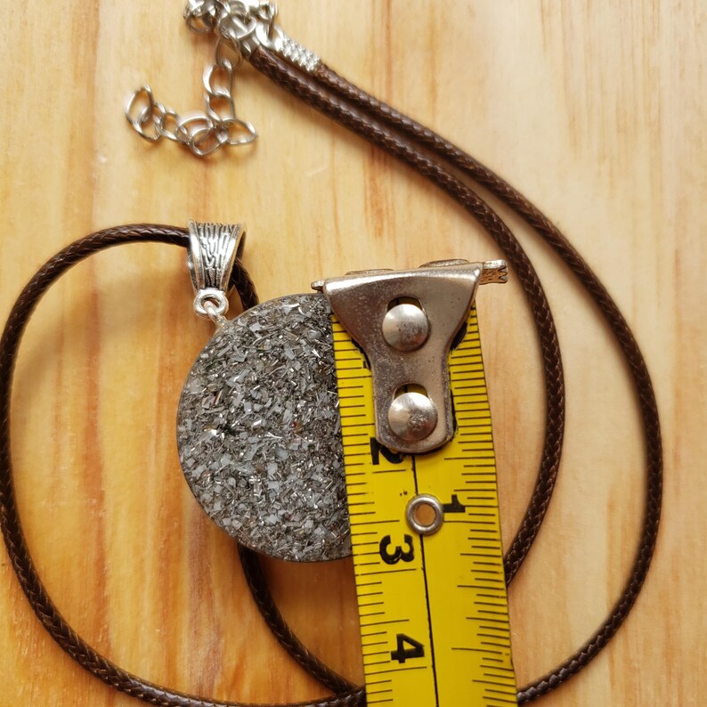 Orgonite Electronite Pendant With Amazonites and Lotus Flower That