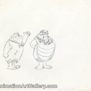 Production Drawing from The Flintstones