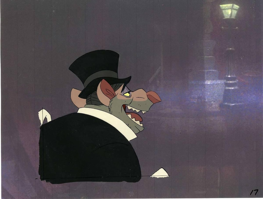 Original Production Cel of Ratigan From Great Mouse Detective 1986 - Etsy