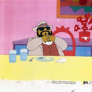 Original Production Cel of Big Daddy from The Simpsons Spin-Off Showcase (1997)