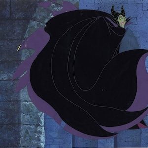 Original Production Cel of Maleficent from Sleeping Beauty (1959)