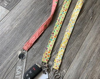 Fabric Lanyards | Keychain | Nametag Holder | Gift for teens, college students, teachers