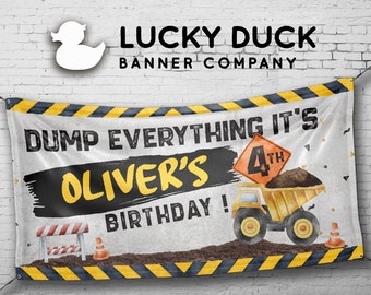 Construction Birthday Banner, Construction Banner, Construction Birthday Party, Construction Party Decorations, Birthday banner for boys